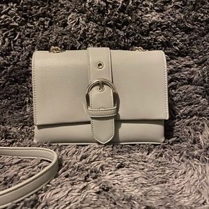 Gray crossbody